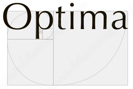 optima（オプティマ）書体と黄金比